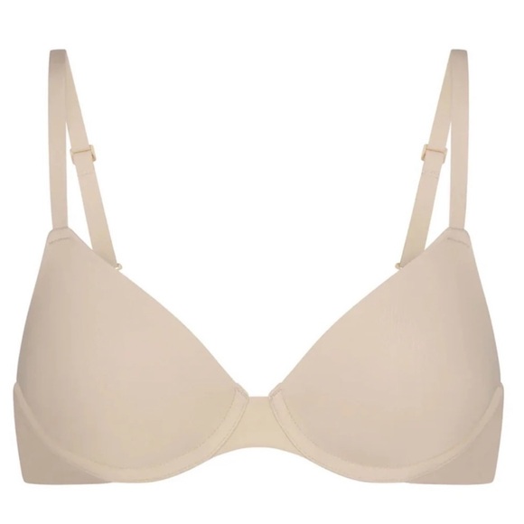 Skims Fits Everybody T-Shirt Bra demi in sand new - Picture 1 of 4